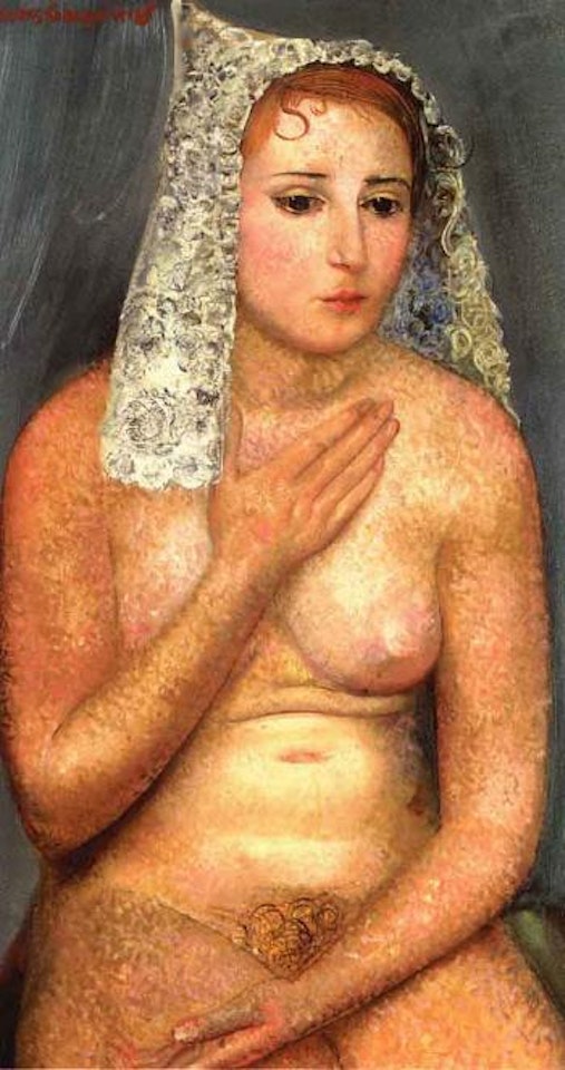 Seated nude by Boris Grigoriev