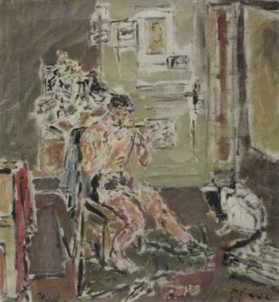 Flute player by Filippo de Pisis