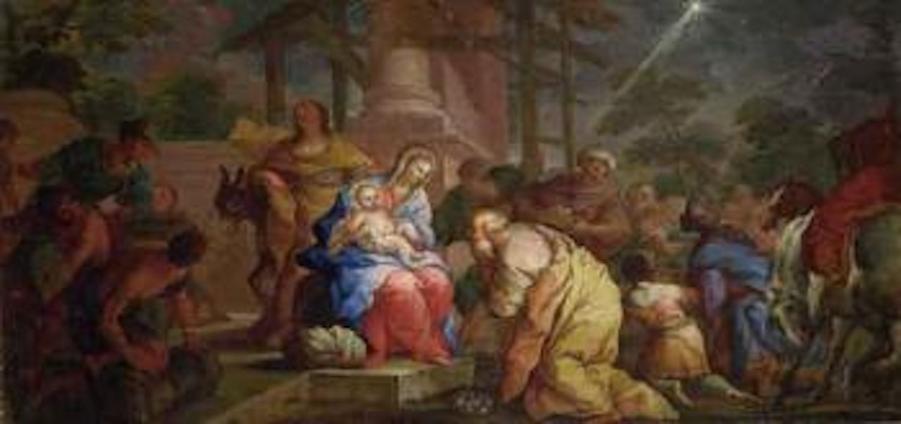 Adoration of the Magi by Roman School
