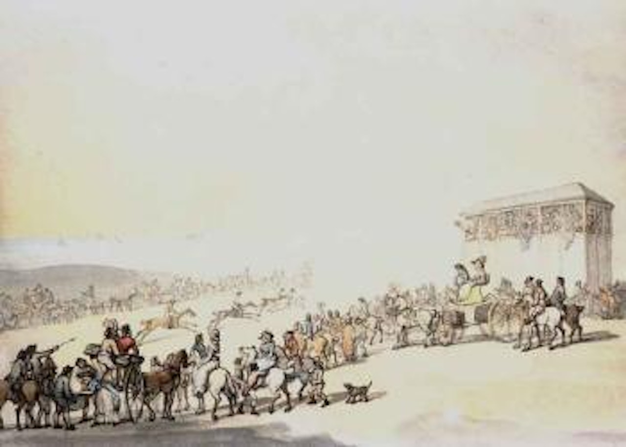 Brighton races by Thomas Rowlandson