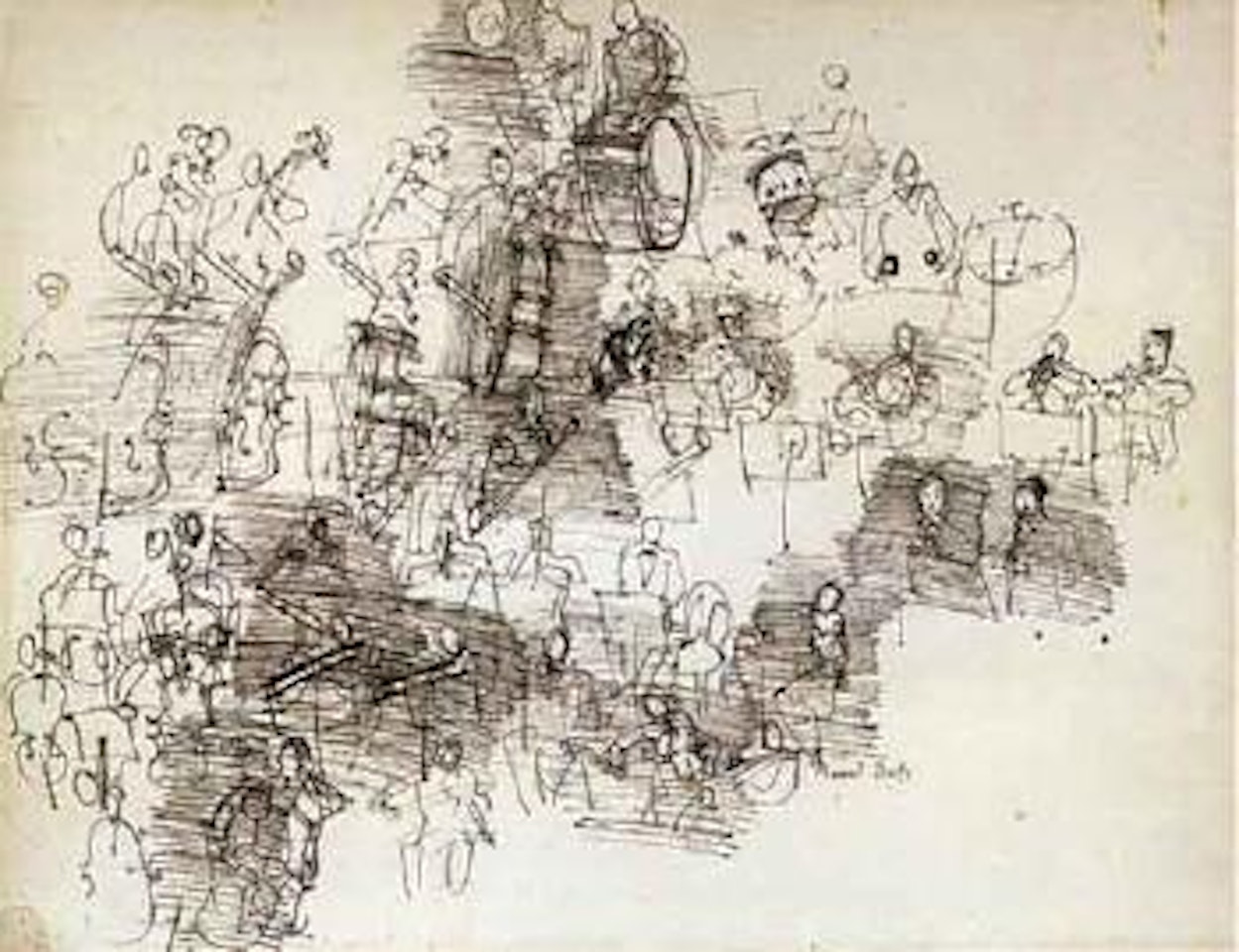 Le grand orchestre by Raoul Dufy