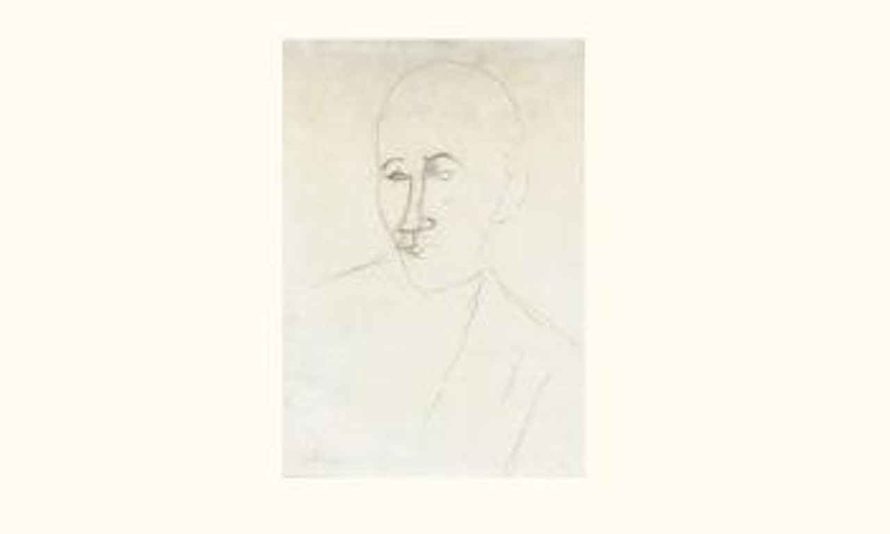 Portrait d'homme a la moustache by Amedeo Modigliani