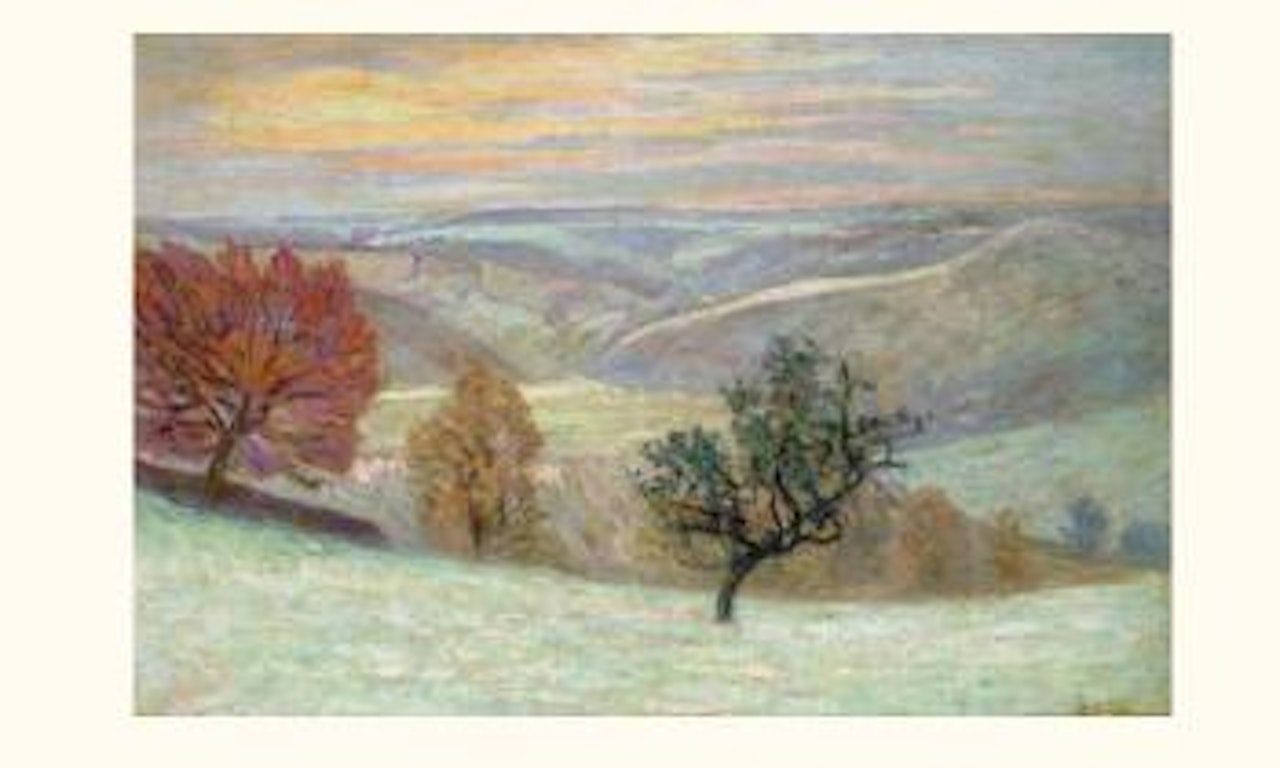 La vallee de la Creuse au Puy-Barriou sous la neige by Armand Guillaumin