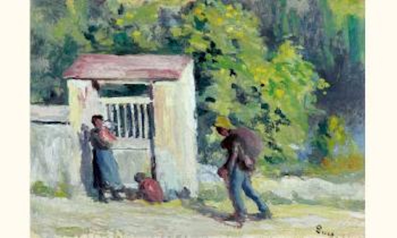 Le Trimardeur, cote de Rolleboise by Maximilien Luce