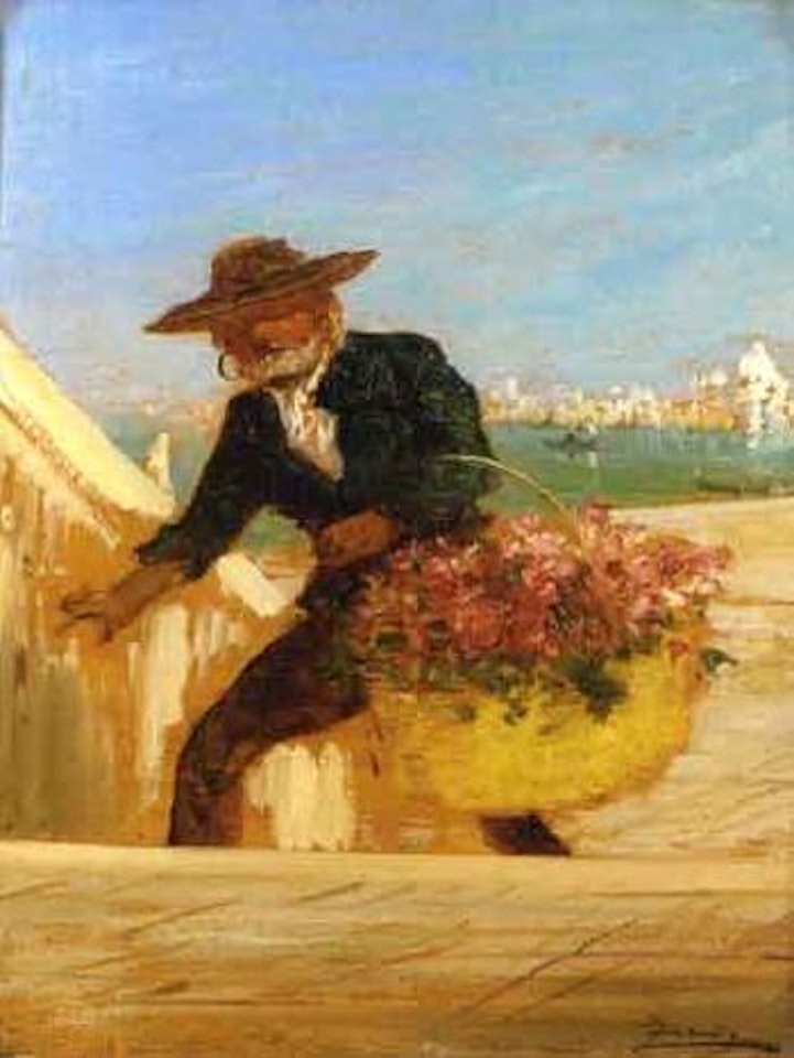 Marchand de fleurs by Félix Ziem