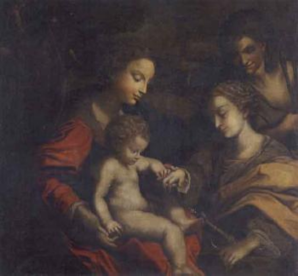 Mystic marriage of Saint Catherine by Italian School
