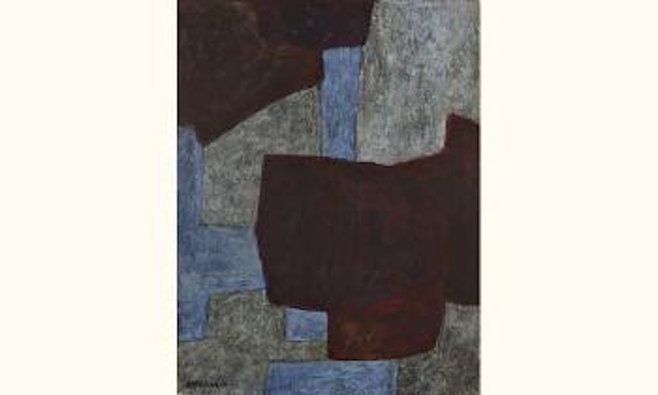 Bleu violet fonce gris by Serge Poliakoff