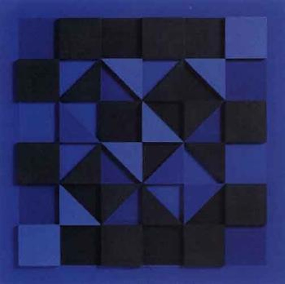 Binair bleu by Victor Vasarely