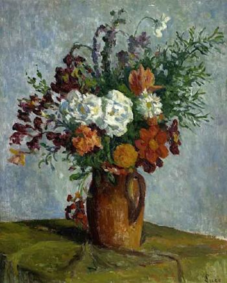 Fleurs dans un vase by Maximilien Luce