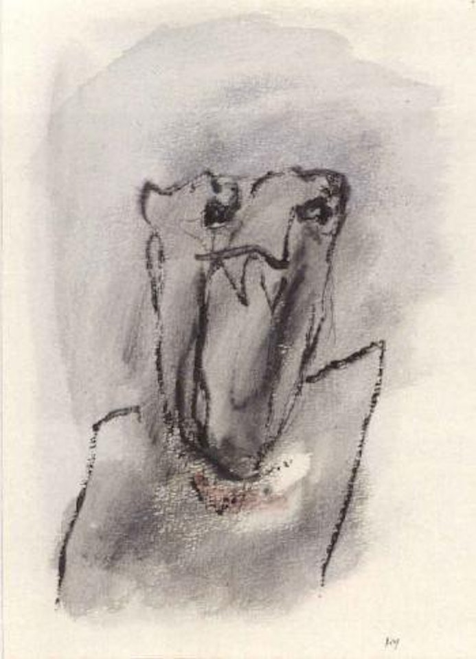 Portrait gris by Henri Michaux