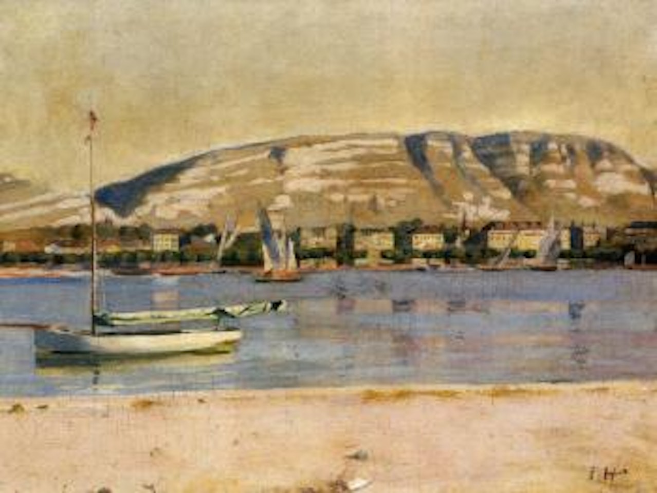 La rade de Geneve et le Saleve by Ferdinand Hodler