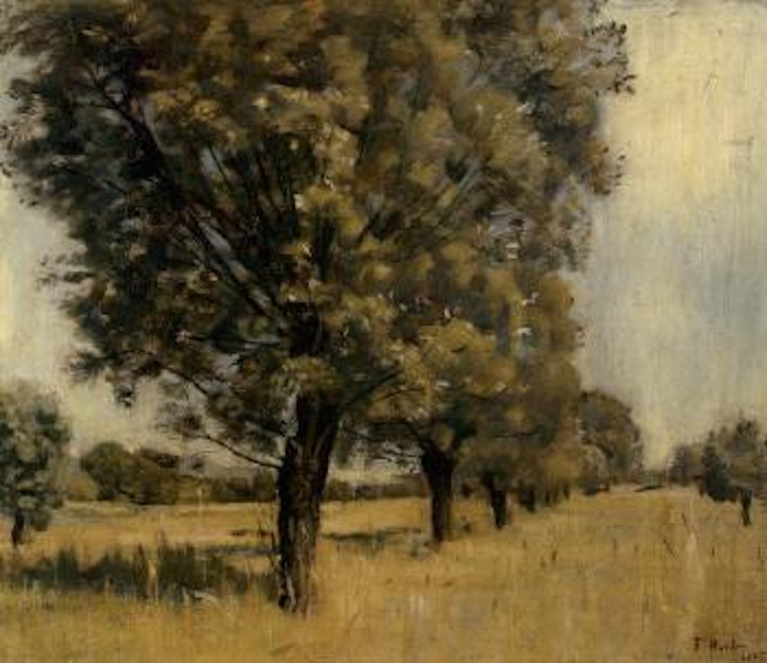 Landscape with trees by Ferdinand Hodler