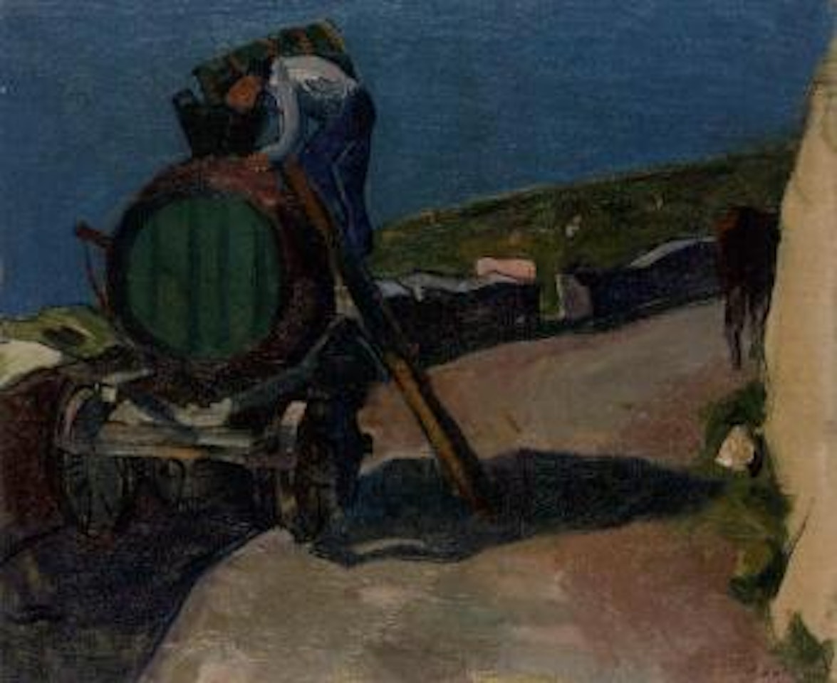 Harvesting the grapes by Paul Basilius Barth