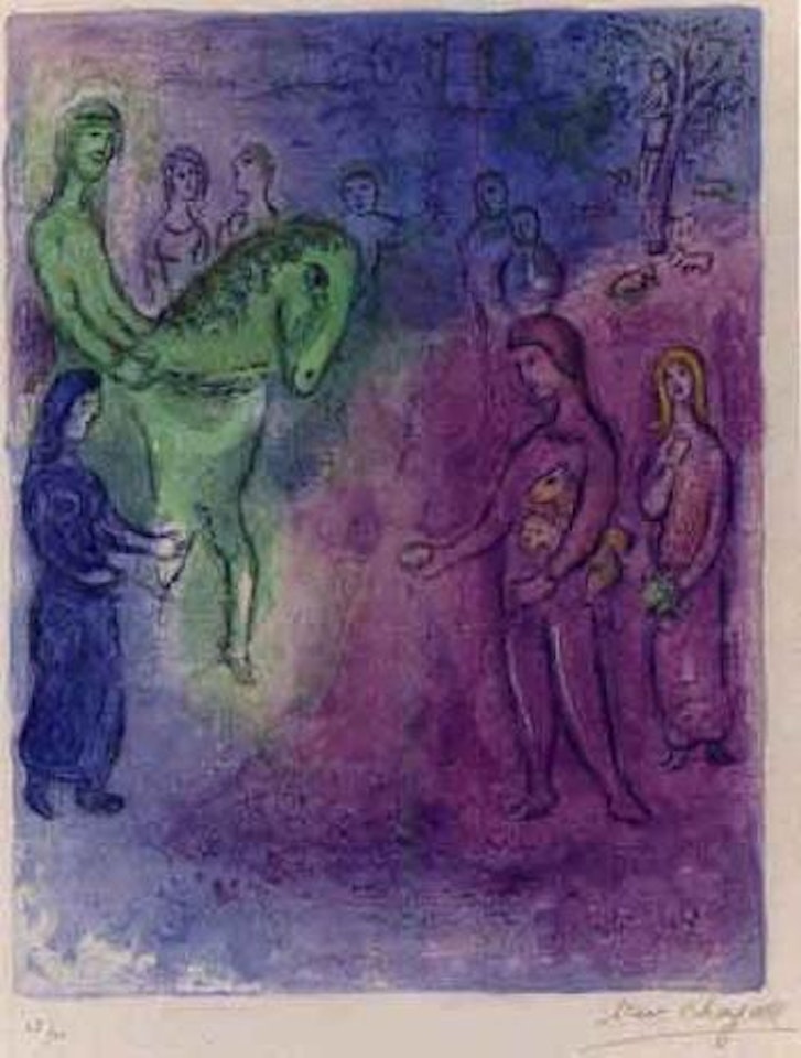Daphnis and Chloe, the arrival of Dionysophanes by Marc Chagall