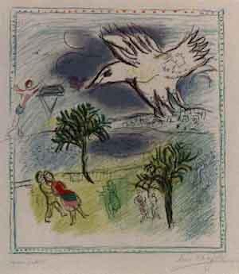 La grande corniche by Marc Chagall