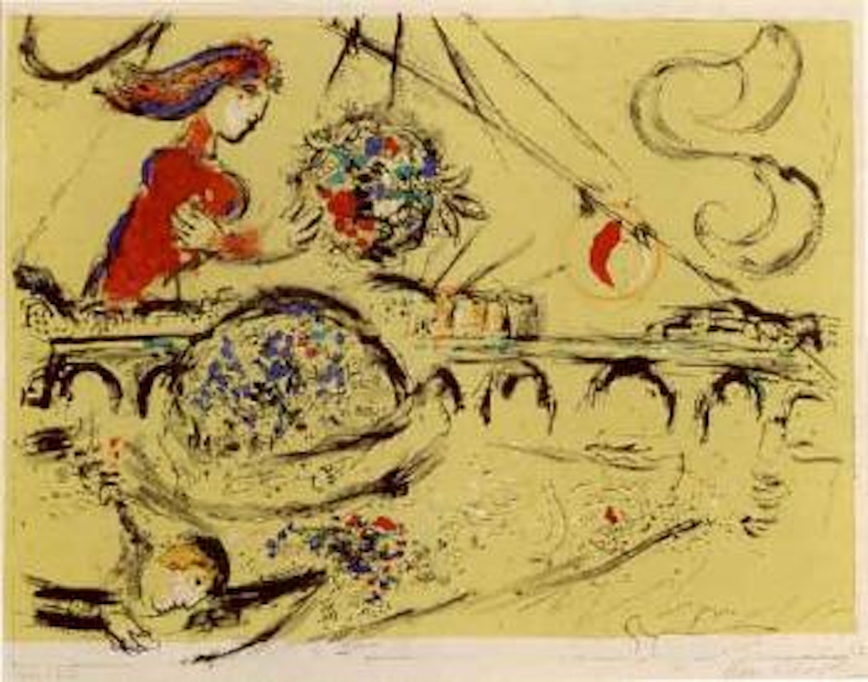 Ile Saint-Louis by Marc Chagall