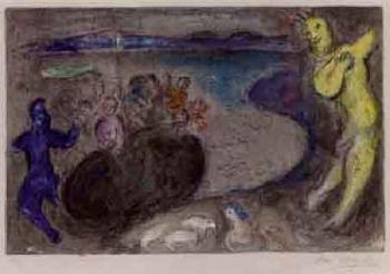 Daphnis and Chloe, Captain Bryaxis' dream by Marc Chagall