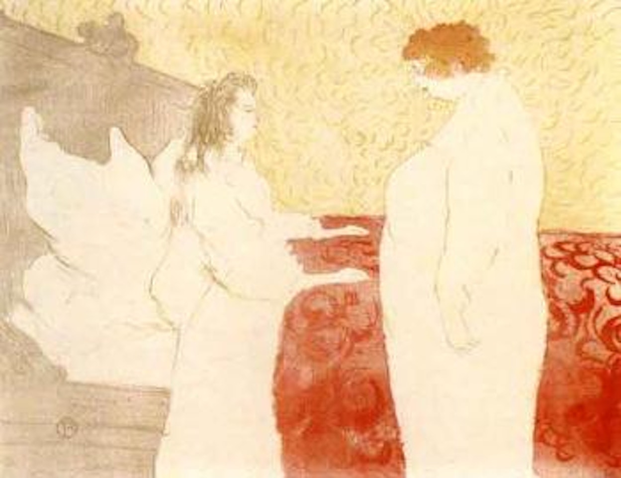 Femme au lit, au petit lever by Henri de Toulouse-Lautrec