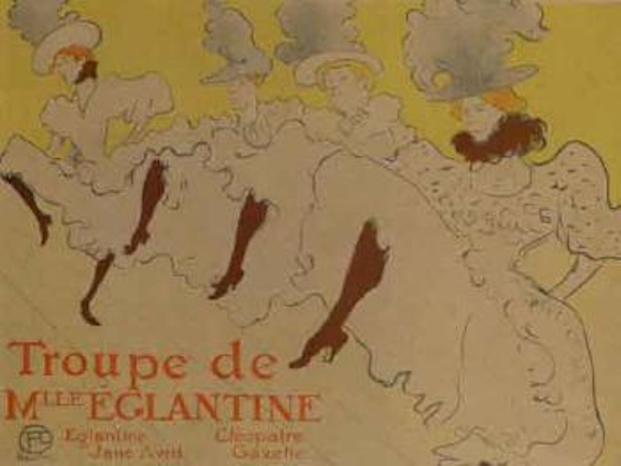 La troupe de Mademoiselle Eglantine by Henri de Toulouse-Lautrec