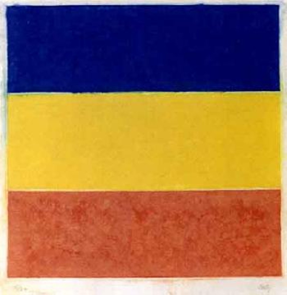 Blue, yellow, red by Ellsworth Kelly
