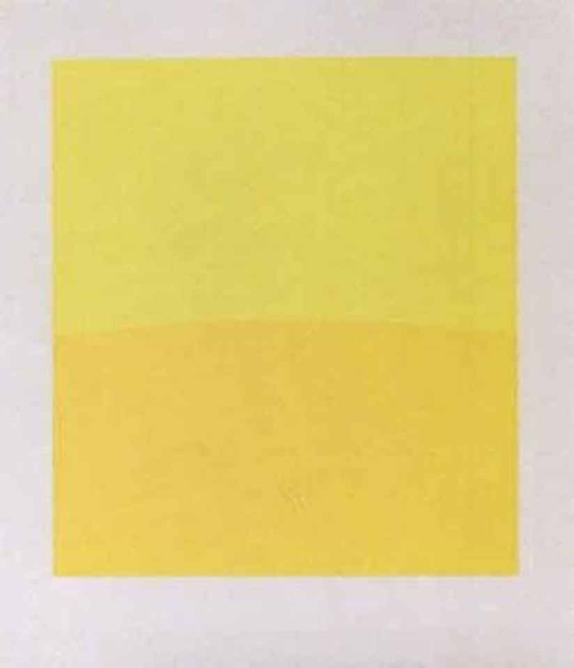 Two yellows by Ellsworth Kelly