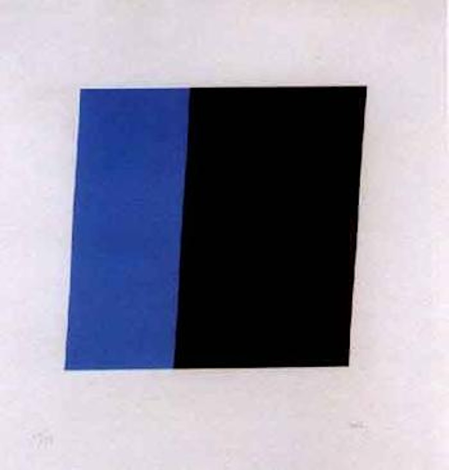 Blue and black by Ellsworth Kelly