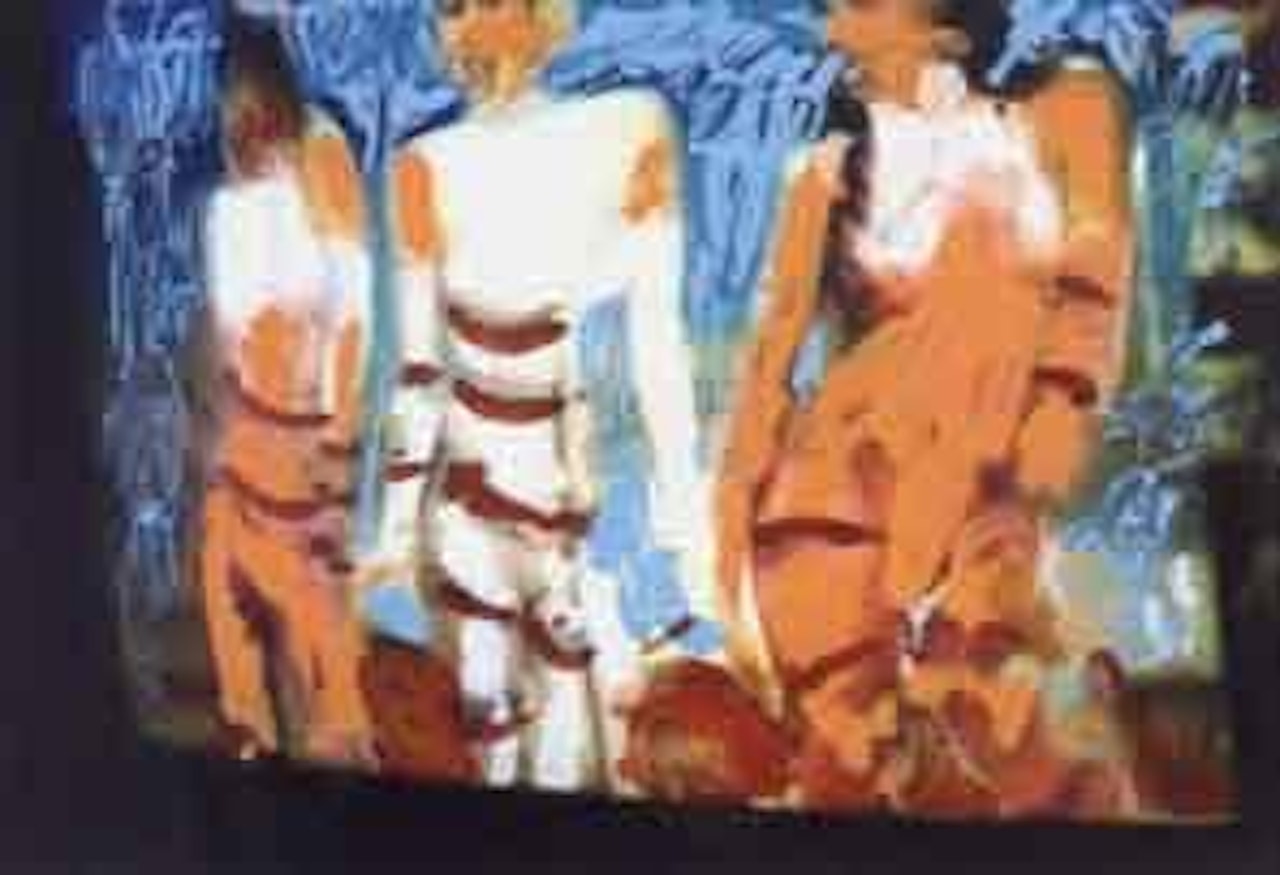 Three figures by Mario Schifano