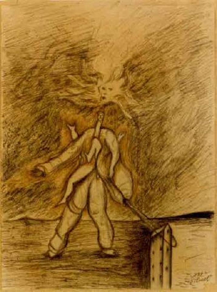 Shop keeper by Enzo Cucchi