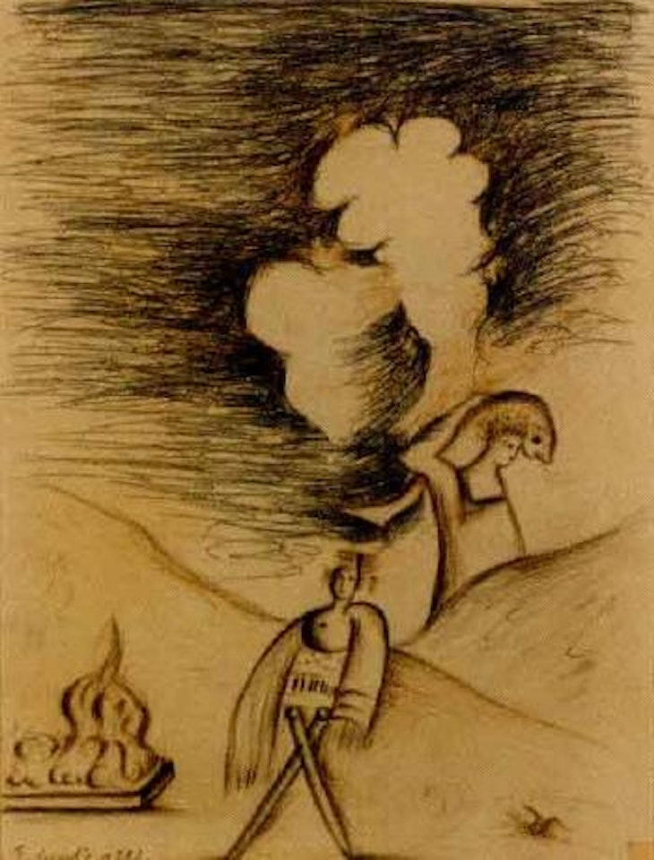 Two kings by Enzo Cucchi