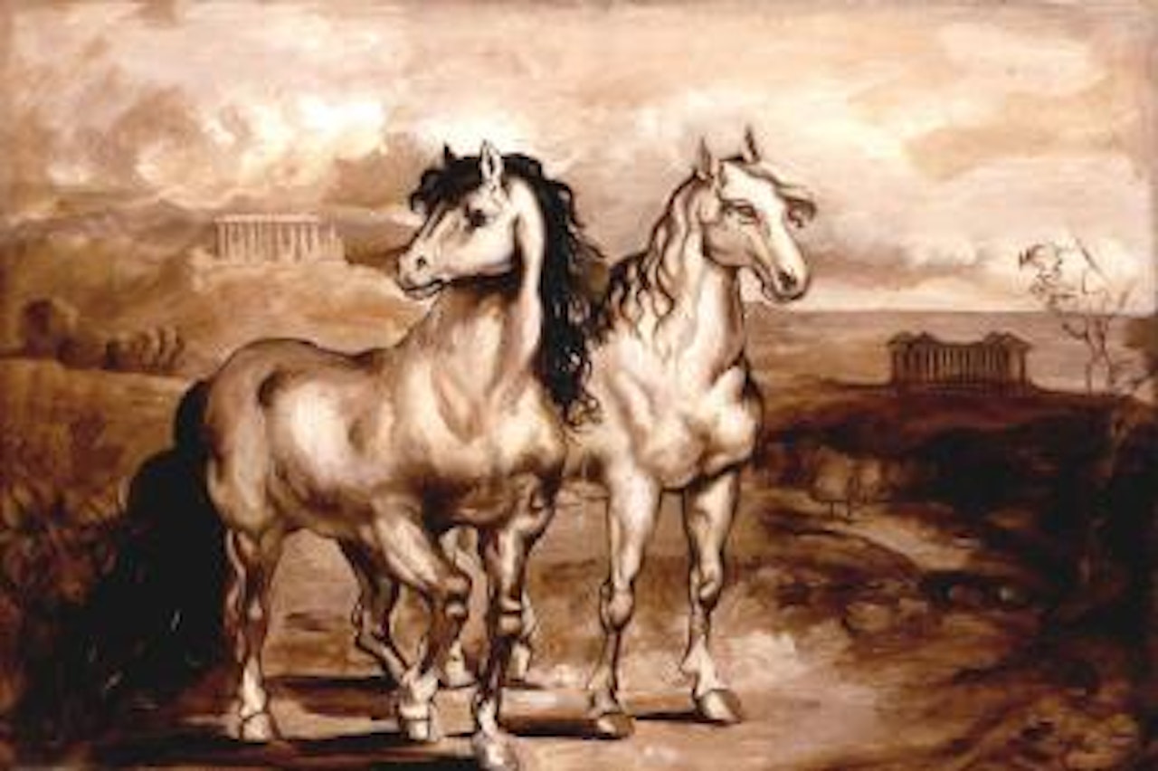 Ancient horses by Giorgio de Chirico