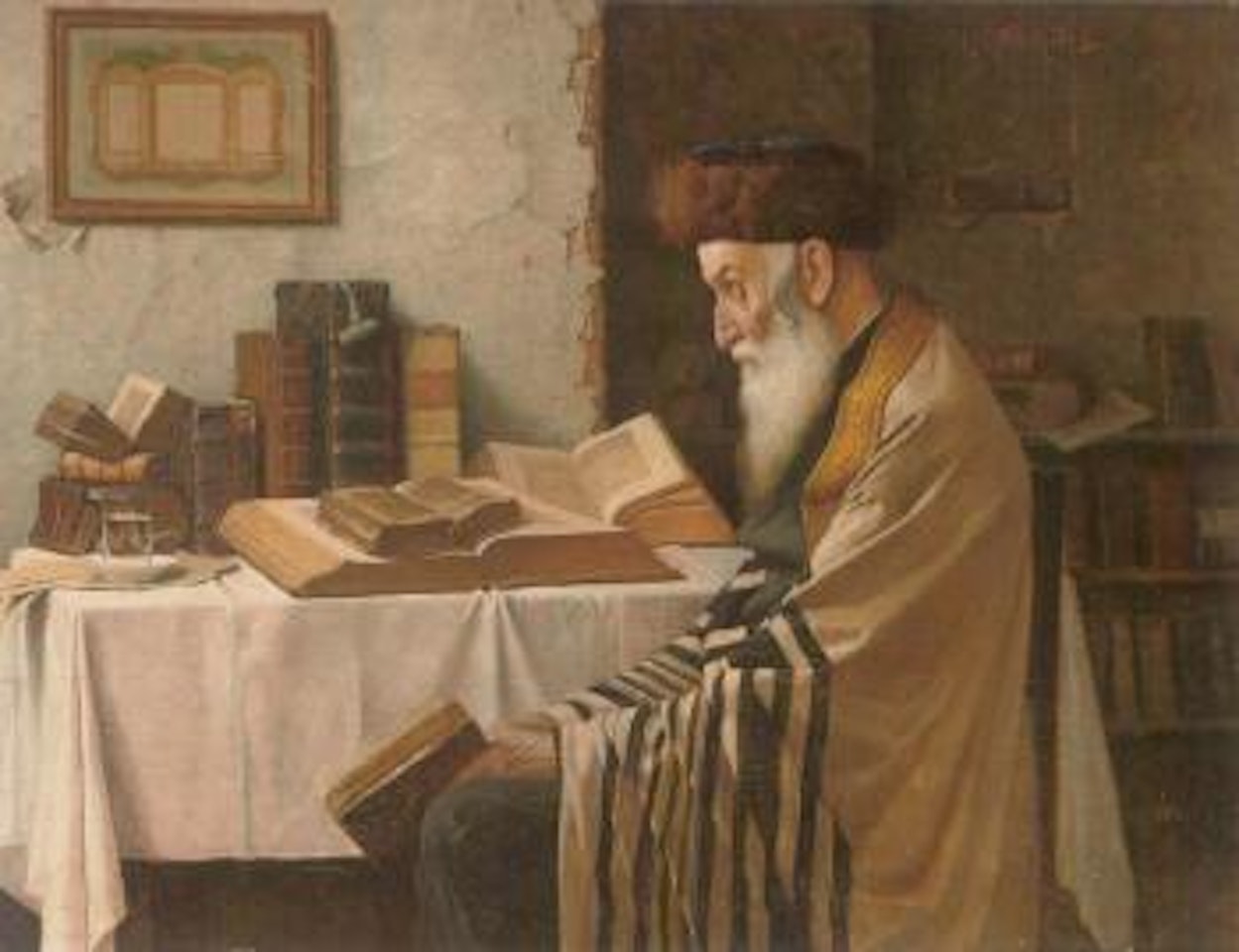 Rabbi in his study by Alois Heinrich Priechenfried