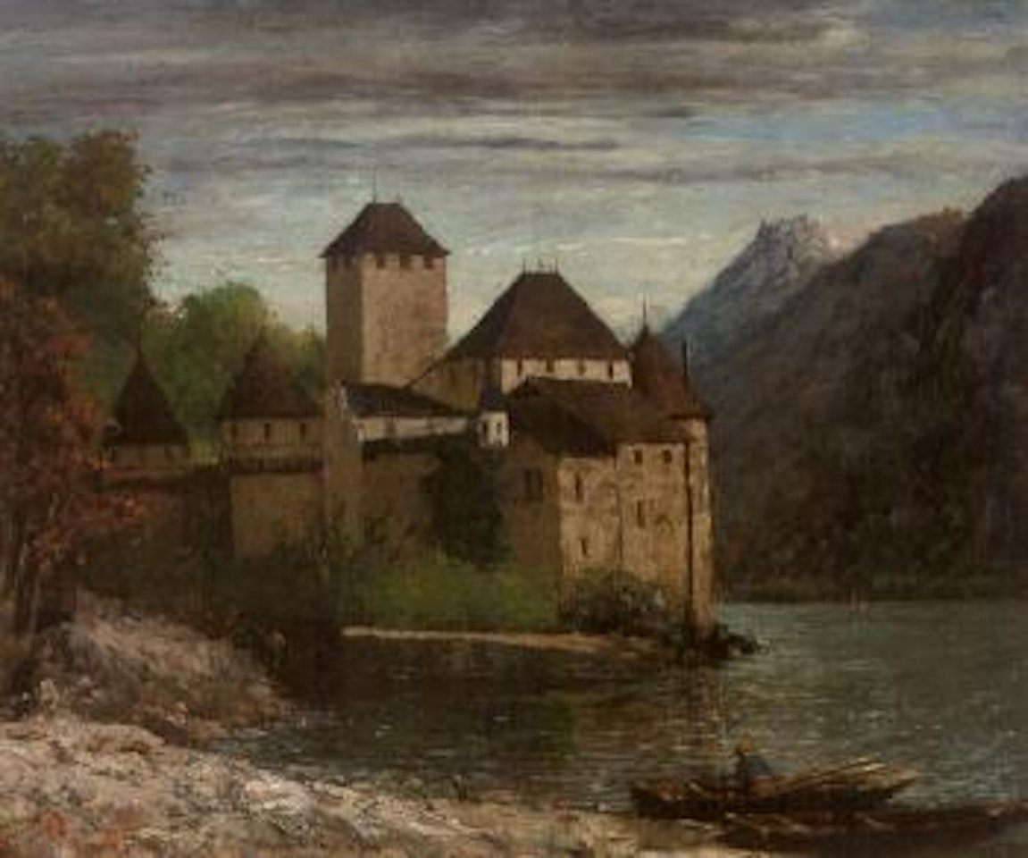 Le chateau de Chillon by Gustave Courbet
