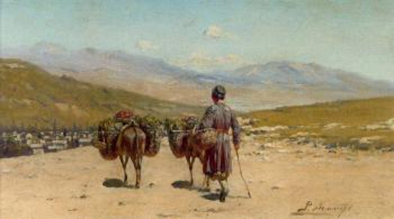 Caucasian on the way to market by Richard Karlovich Zommer