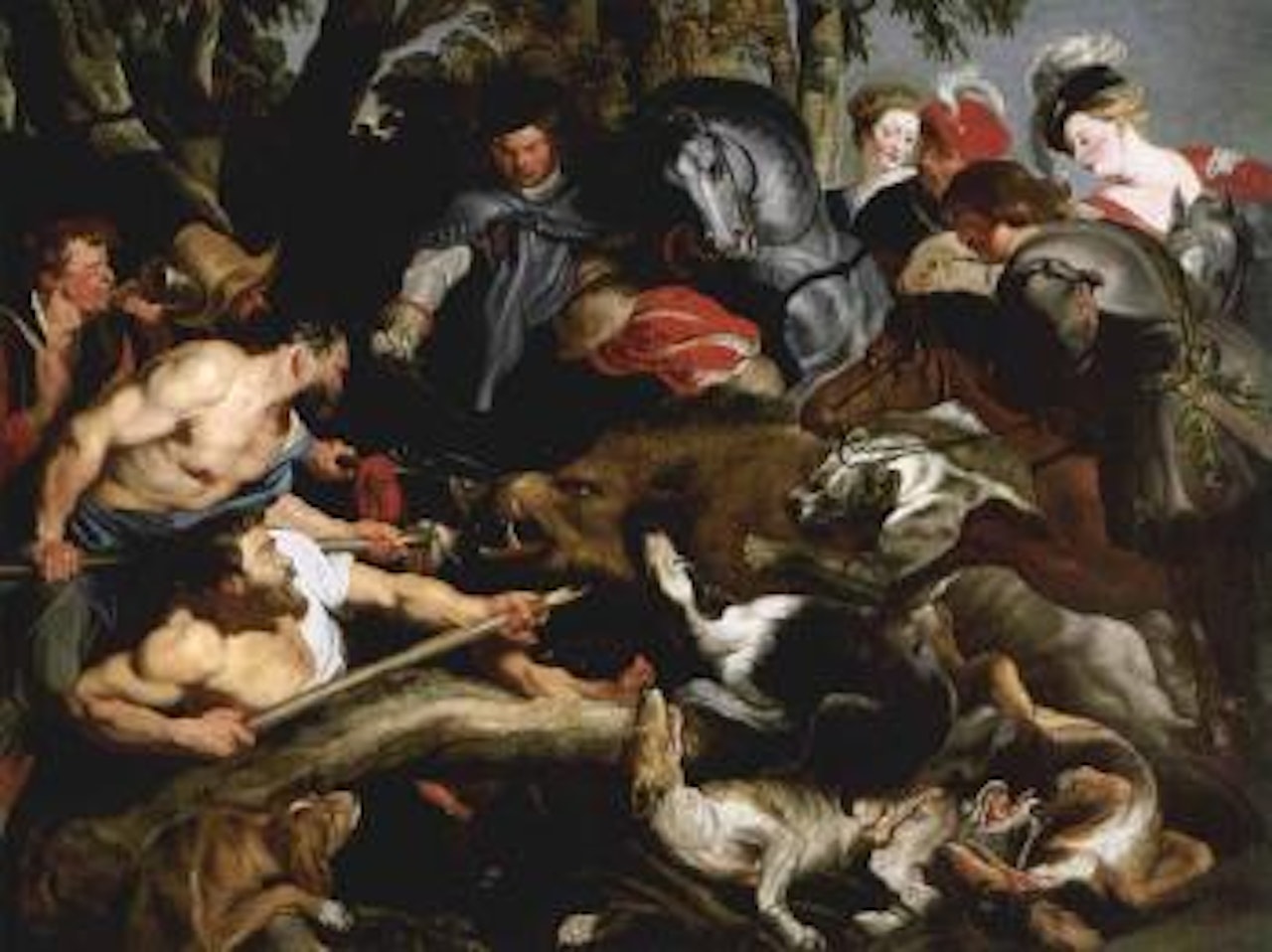 Boar hunt by Peter Paul Rubens