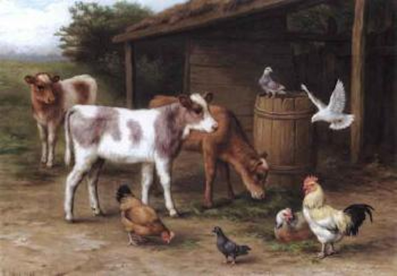 Farmyard friends by Edgar Hunt