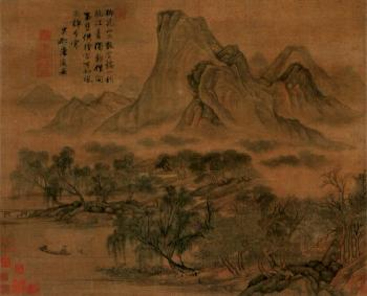 Fishing under willow tree by Tang Yin