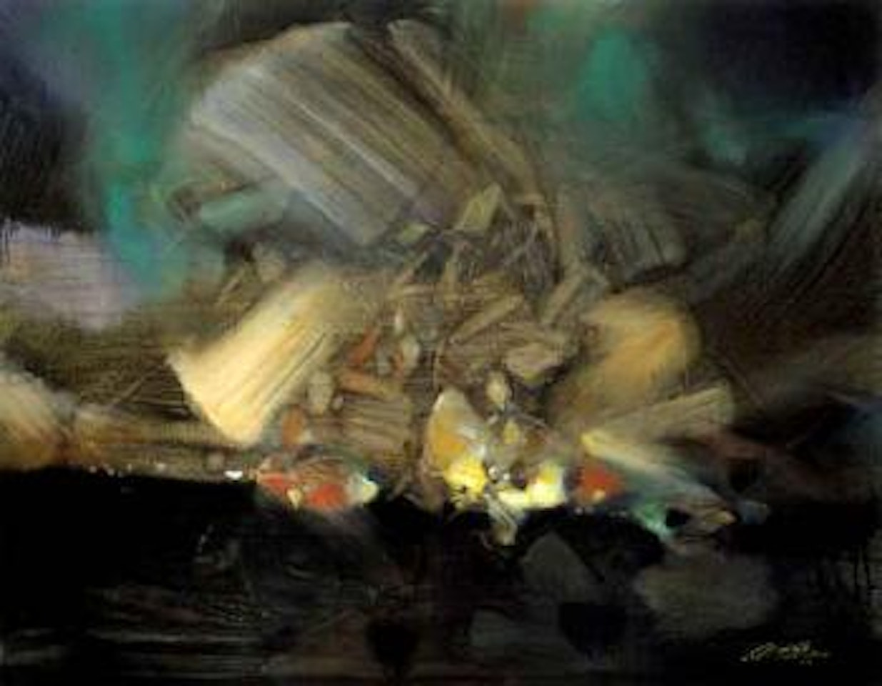 Navigation imaginaire by Chu Teh-Chun
