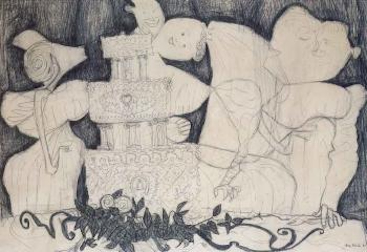 Study for The Wedding Breakfast by John Brack