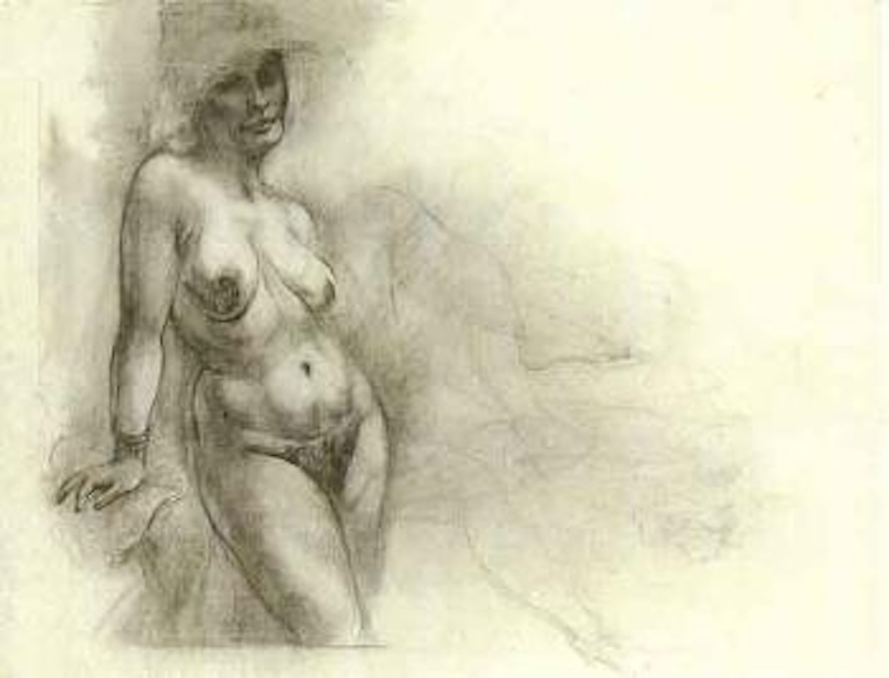 Standing female nude by George Grosz
