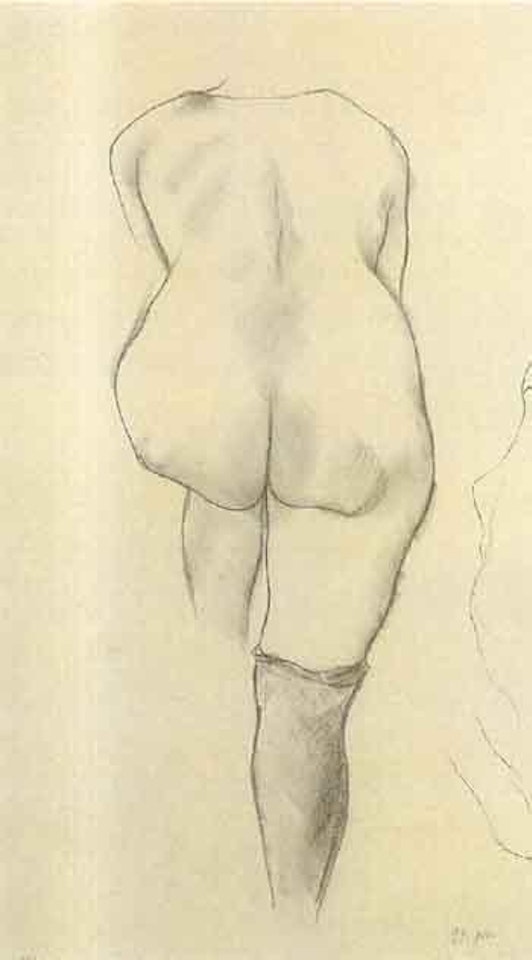 Standing female nude by George Grosz