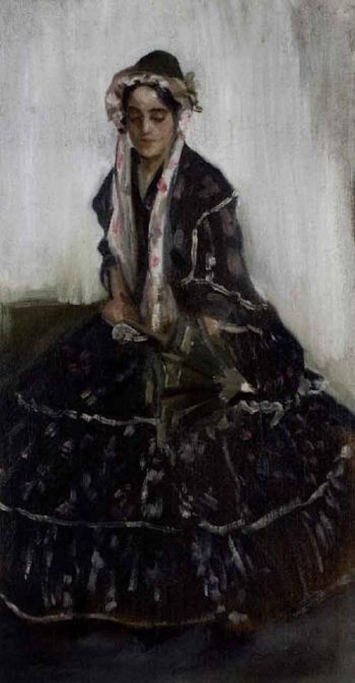 Lady with a parasol by John Lavery