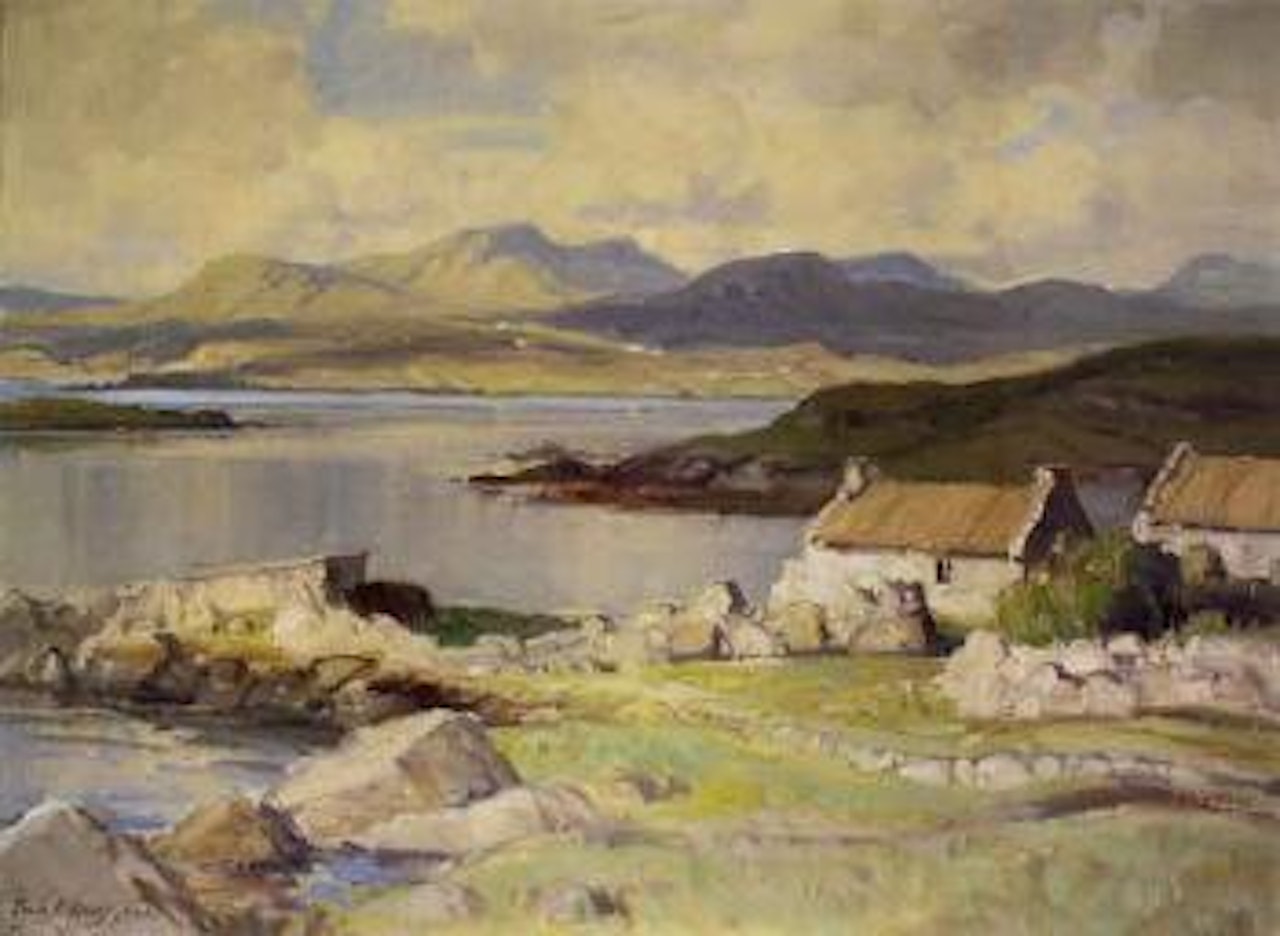 Lakeside cottages with twelve pins by Frank Mckelvey