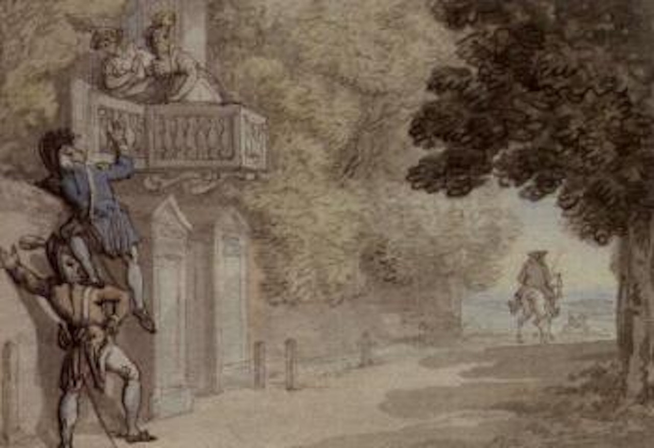 Art of scaling by Thomas Rowlandson