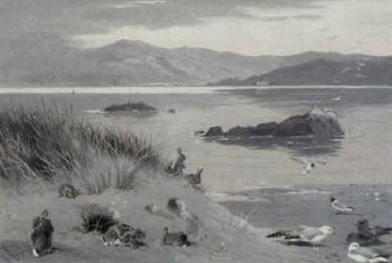 Rabbit island by Archibald Thorburn