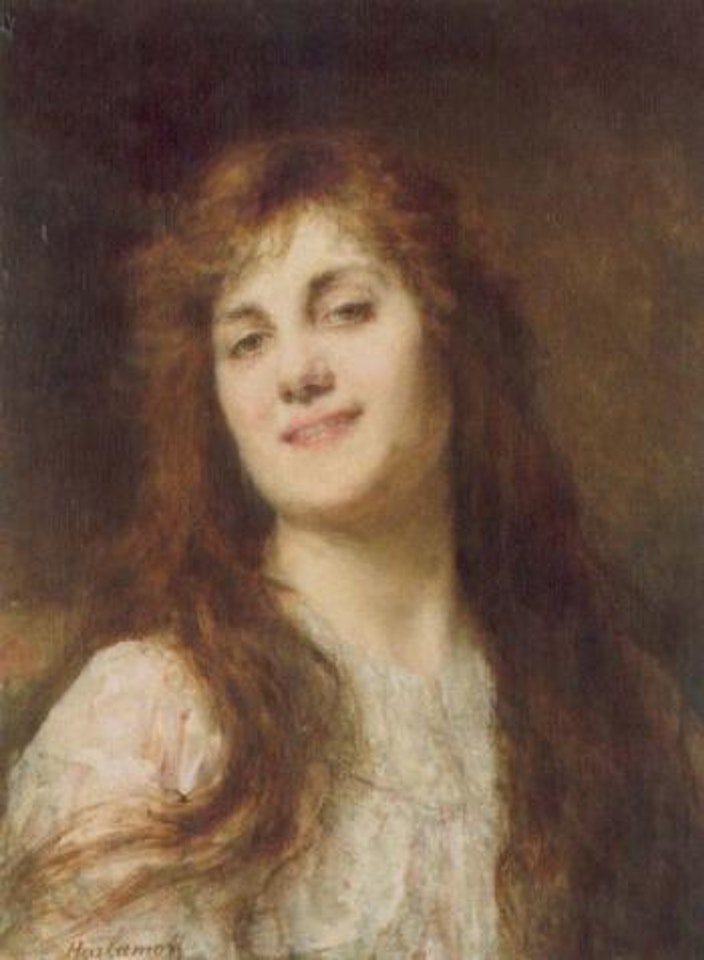 Auburn haired beauty by Alexei Harlamoff