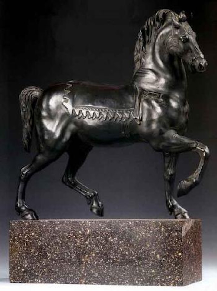 Cheval au pas by French School