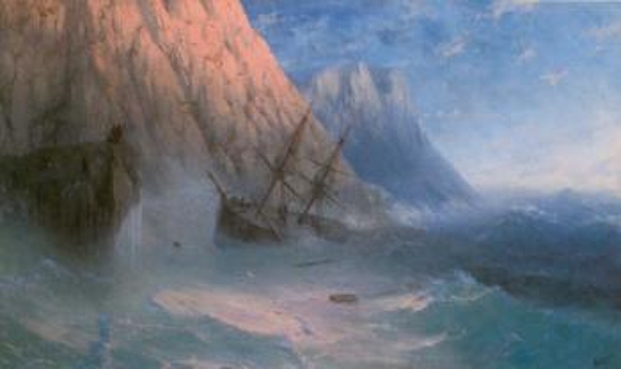 The shipwreck by Ivan Konstantinovich Aivazovsky