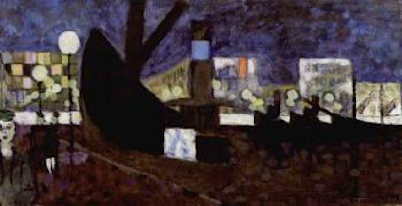 Night time at Lilla Bommen by Ragnar Sandberg