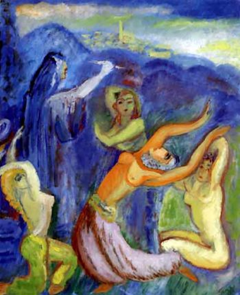 Female dancers by Sigrid Hjertén
