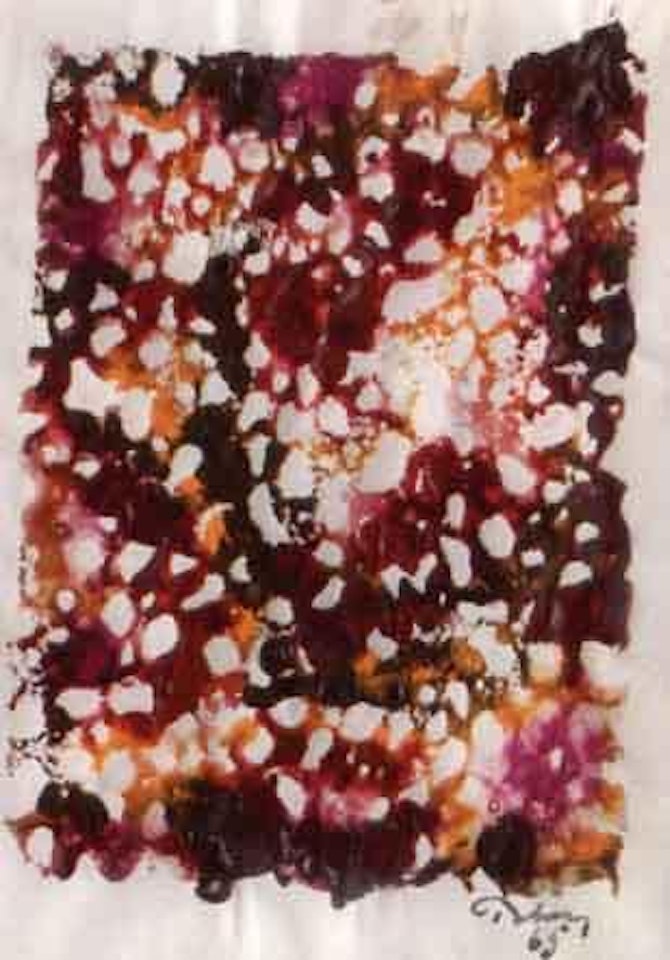 Composition in red by Mark Tobey